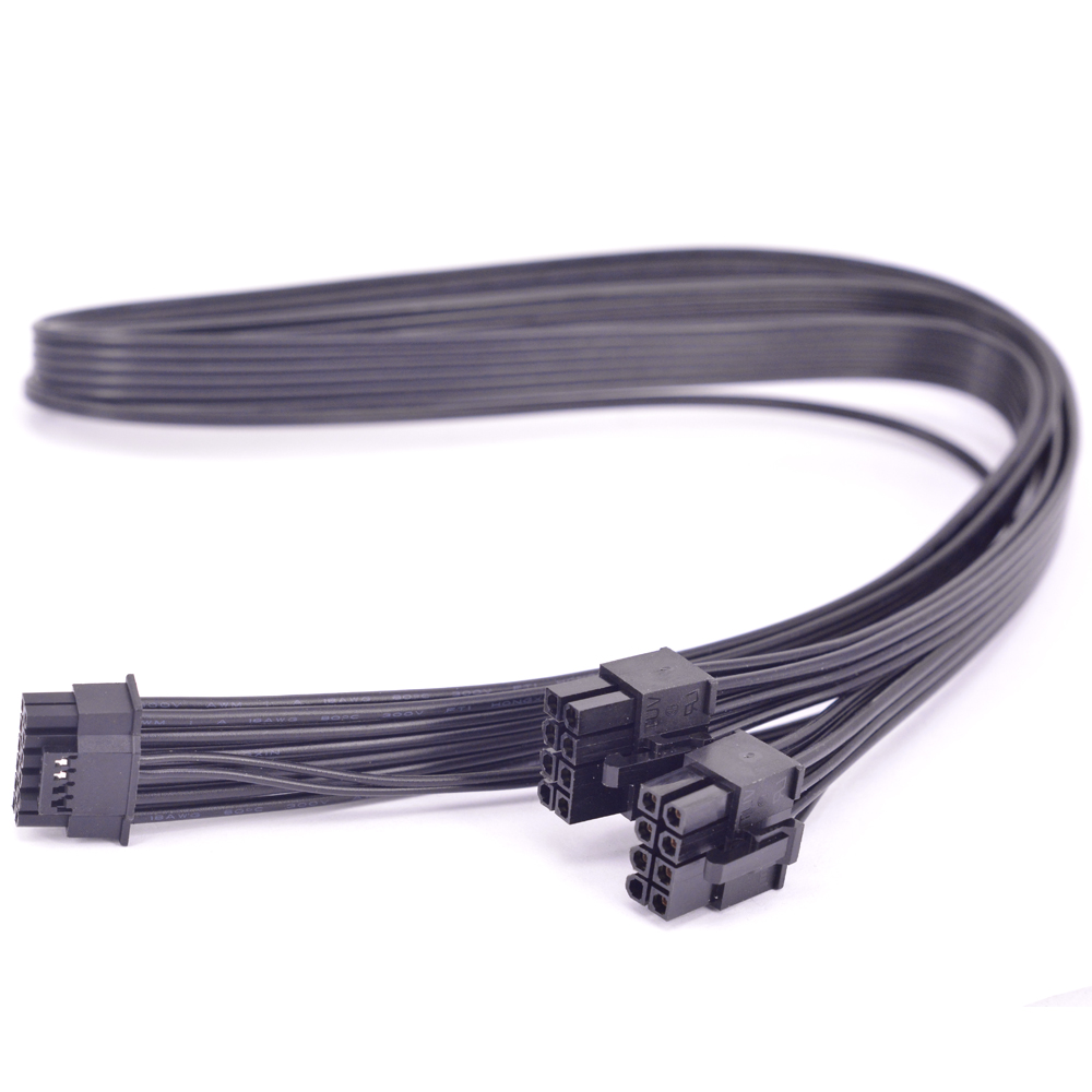 Dual 8Pin To 16Pin 12Vhpwr Cable - Câble d'alimentation PSU pour Seasonic, PCIE