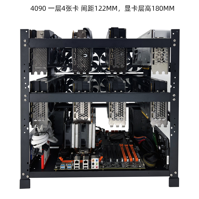 Gpu Mining Rig Frame 8 Gpu - Châssis de station de travail pour