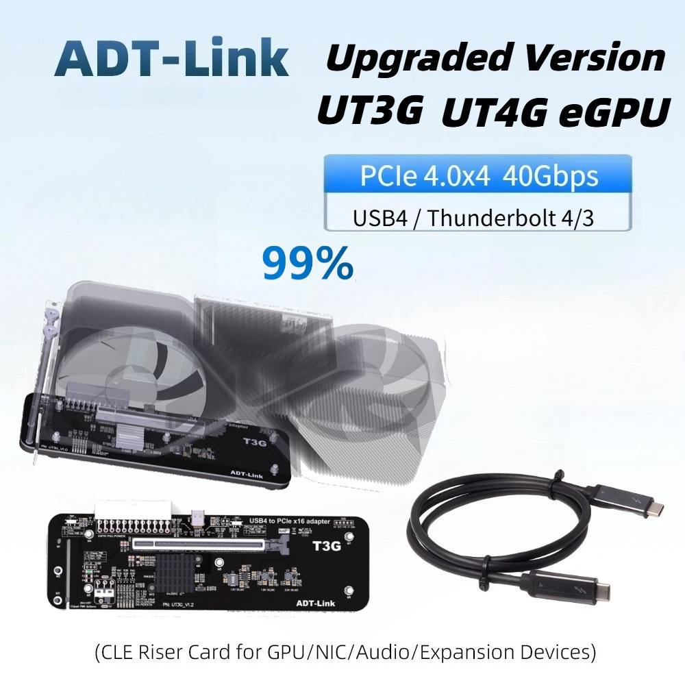 Gpu External Dock Egpu Thunderbolt 4 - Adaptateur externe USB4 40 Gbps pour