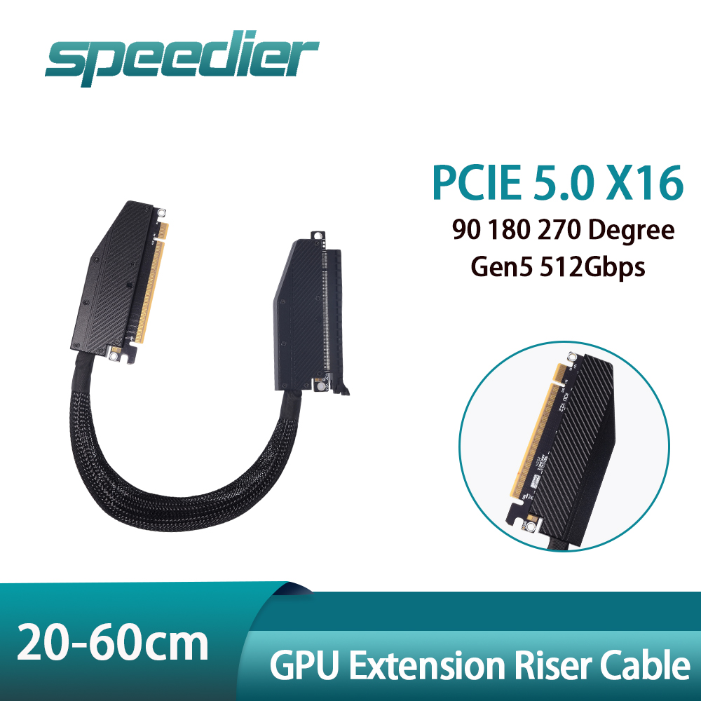 Pcie 5.0 Gpu Riser Cable - Câble d'extension GPU PCIe 5.0 x16