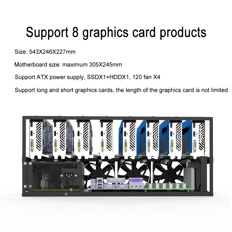 Support de carte mère, cadre d - Gpu Mining Rig Frame 8 Gpu avis et prix