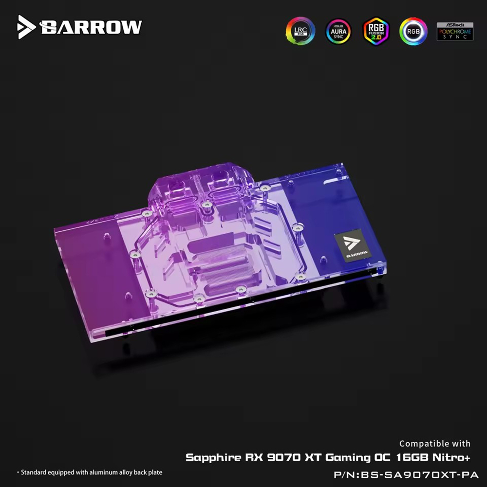 Barrow GPU bloc d'eau pour Sap - Rx 9070 Xt avis et prix
