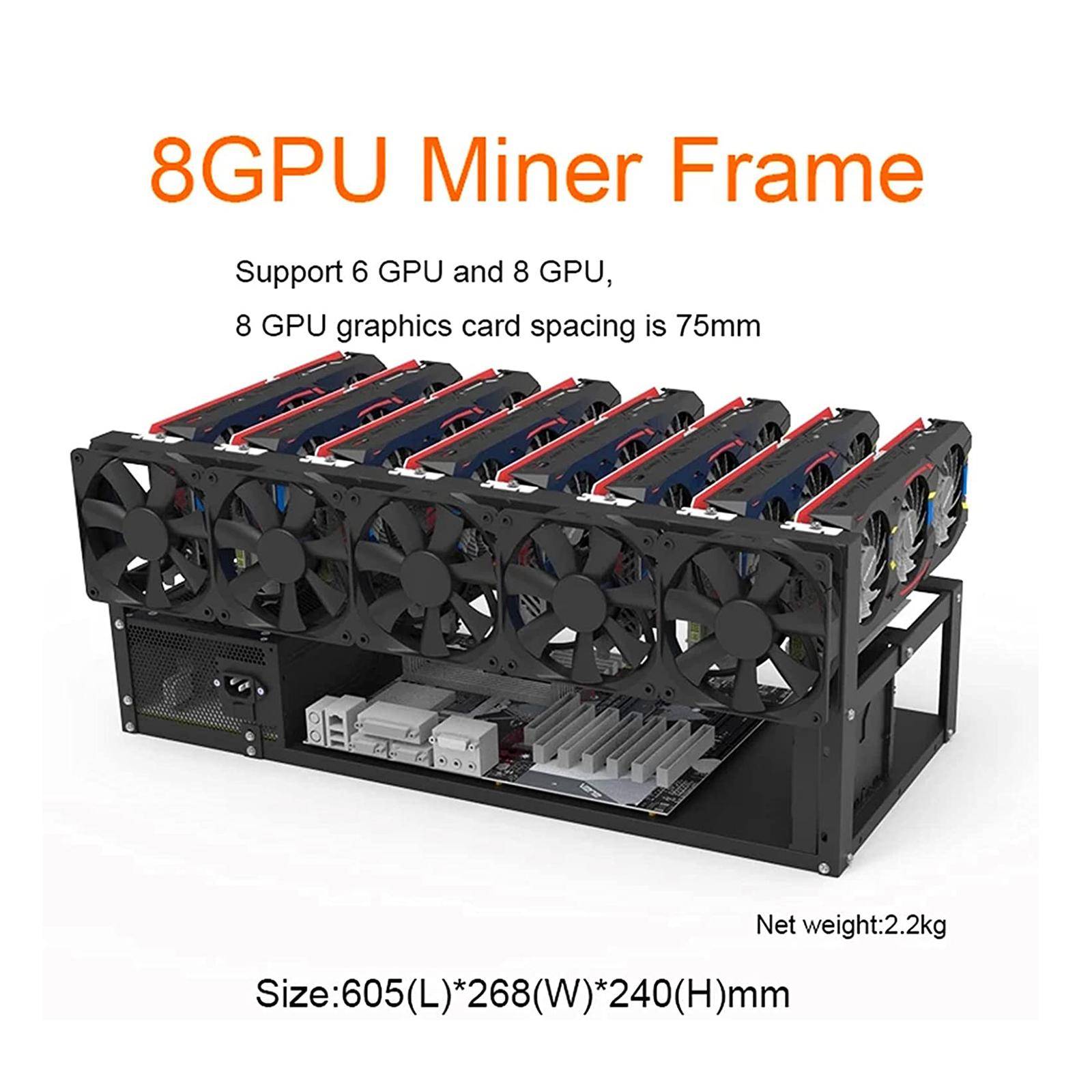 Support de carte graphique à c - Gpu Mining Rig Frame 8 Gpu avis et prix
