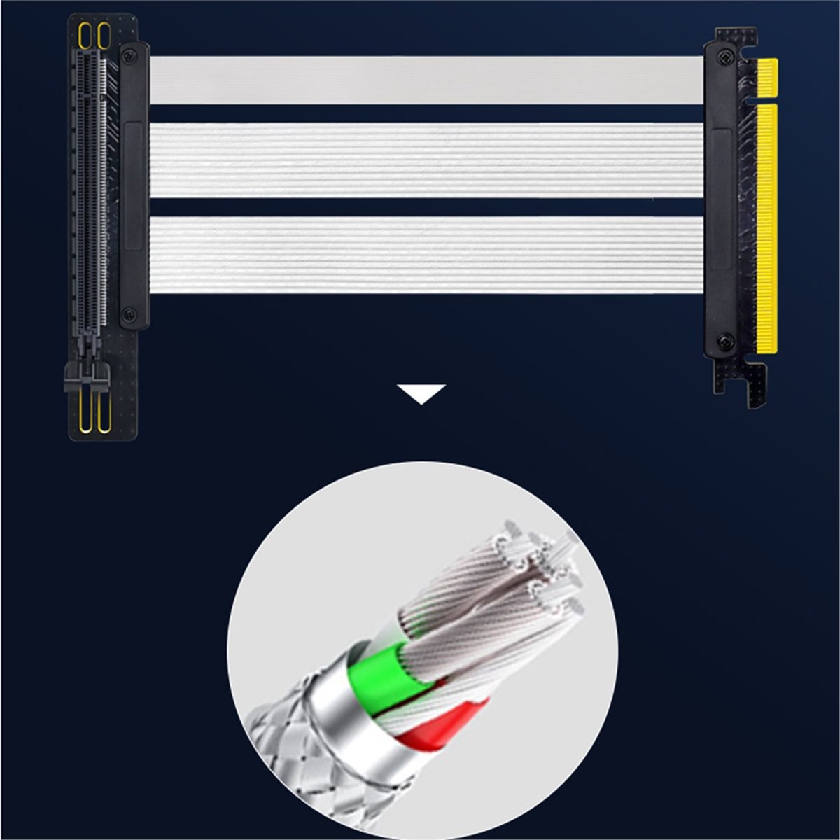 Câble Riser PCIe 5.0 X16 pour  - Pcie 5.0 Gpu Riser Cable avis et prix