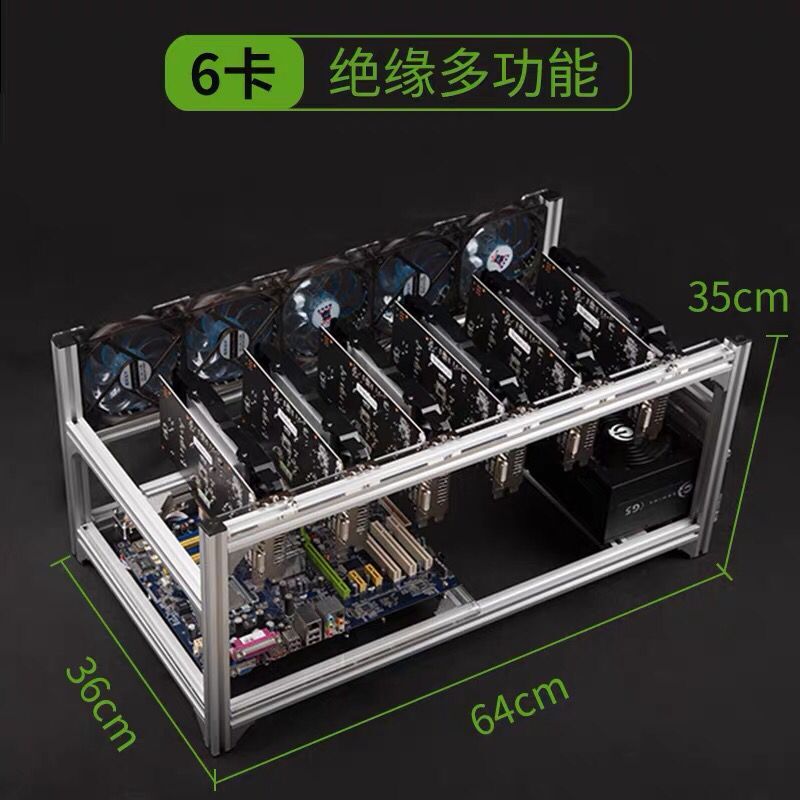 6 8 12 19 GPU mineur plate-for - Gpu Mining Rig Frame 8 Gpu avis et prix