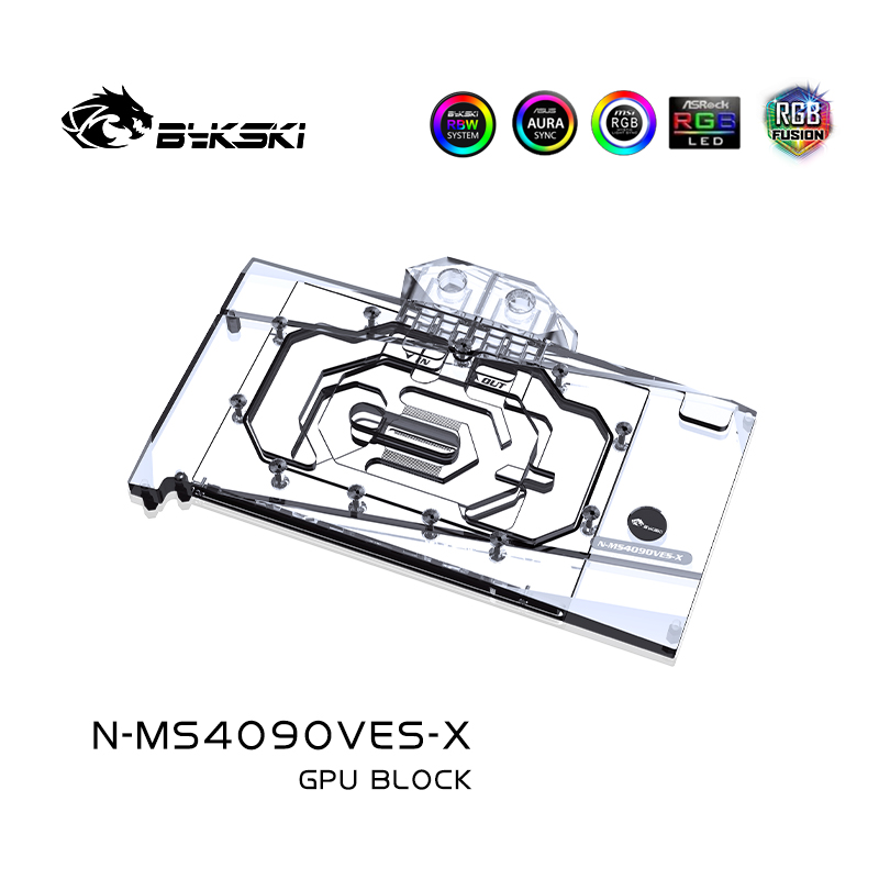 Bloc GPU Bykski N-MS4090VES-X  - Rtx 4090 Water Block avis et prix