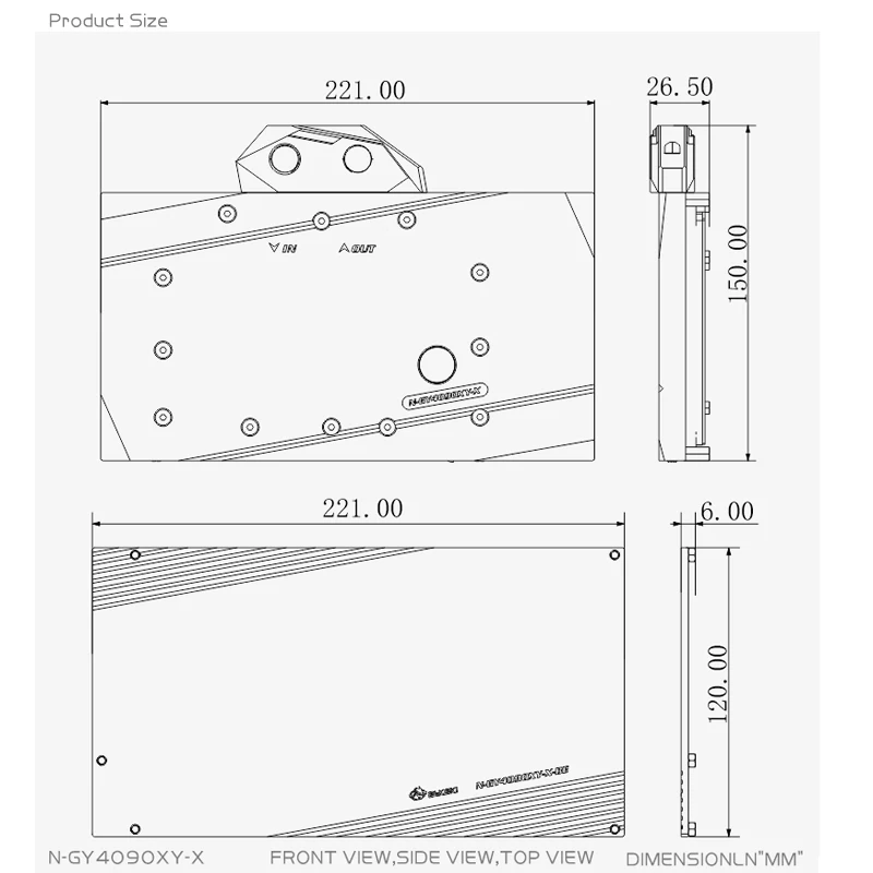 Bloc GPU Bykski N-GY4090XY-X p - Rtx 4090 Water Block avis et prix